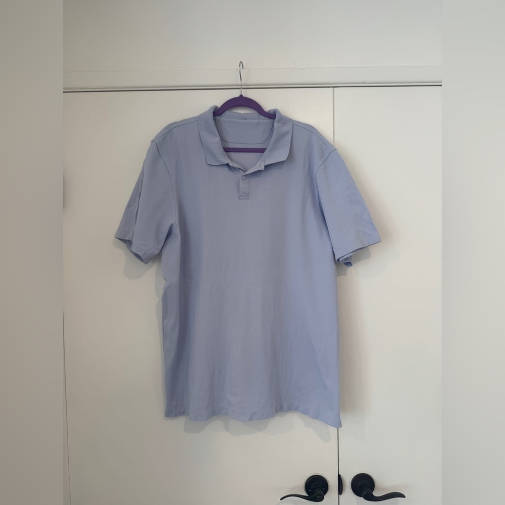Lululemon Men’s Cotton Blend Polo | XXL | Periwinkle / Light Purple